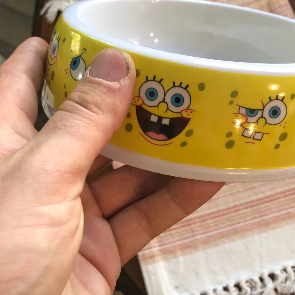 Nickelodeon Yellow SpongeBob Pet Bowl